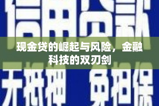 弥渡现金贷的崛起与风险，金融科技的双刃剑